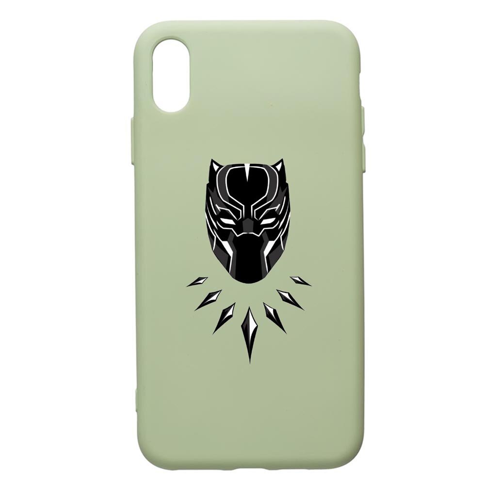Husa de protectie Apple iPhone XR, Black Panther, silicon, cu interiorul din material textil, protectie camera, Beryl, PGR243