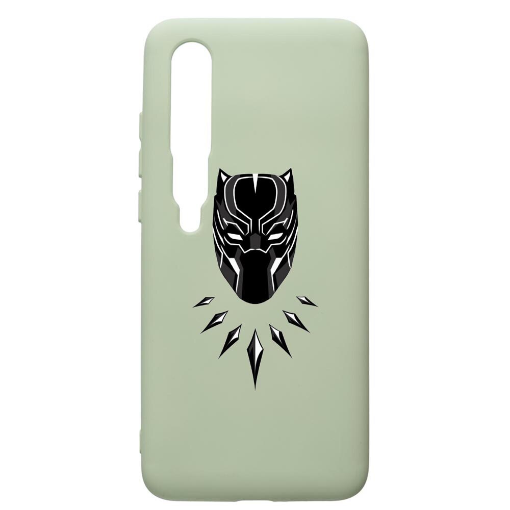 Husa de protectie Xiaomi Mi 10 / Mi 10 Pro, Black Panther, silicon, cu interiorul din material textil, protectie camera, Beryl, PGR243