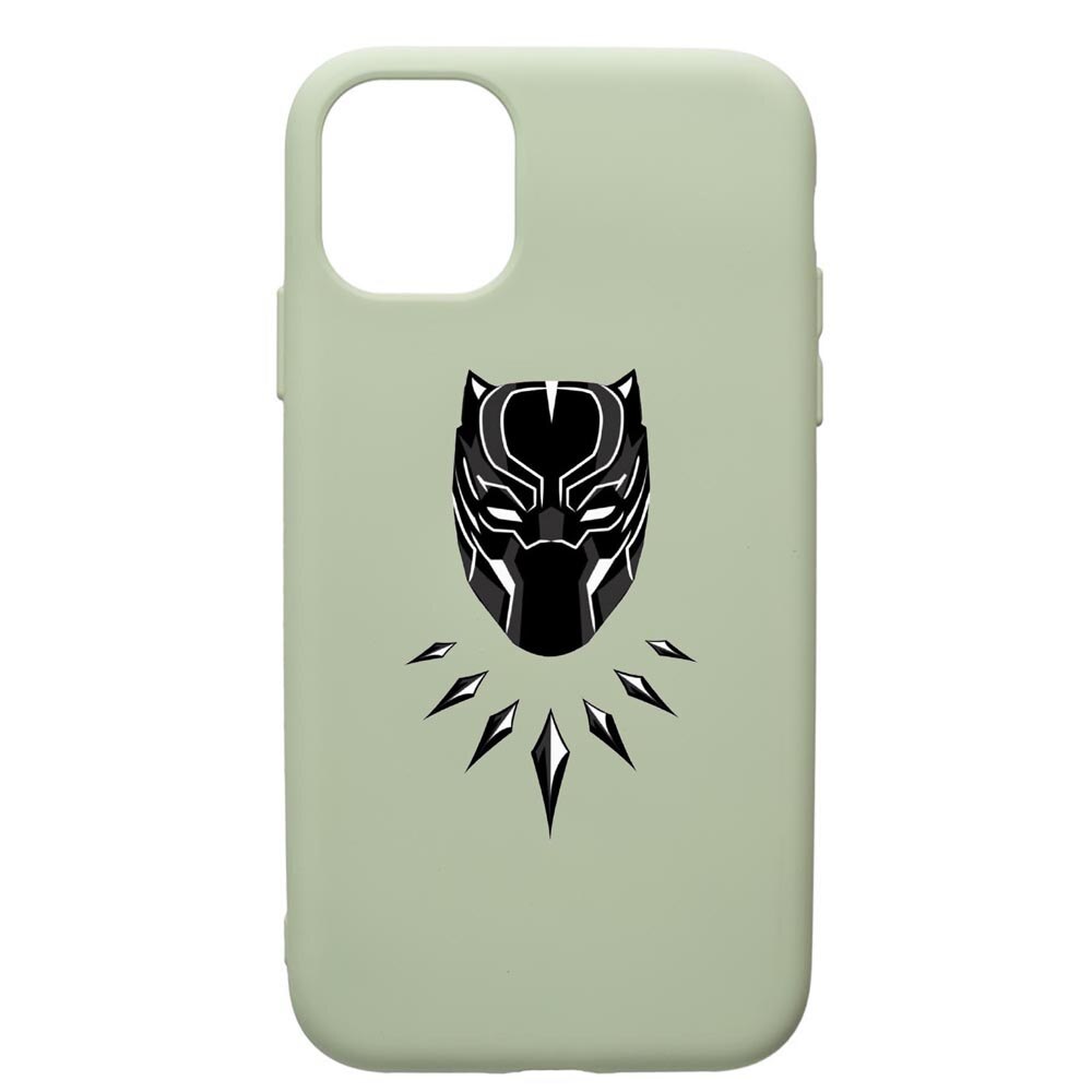 Husa de protectie Apple iPhone 12 Mini, Black Panther, silicon, cu interiorul din material textil, protectie camera, Beryl, PGR243