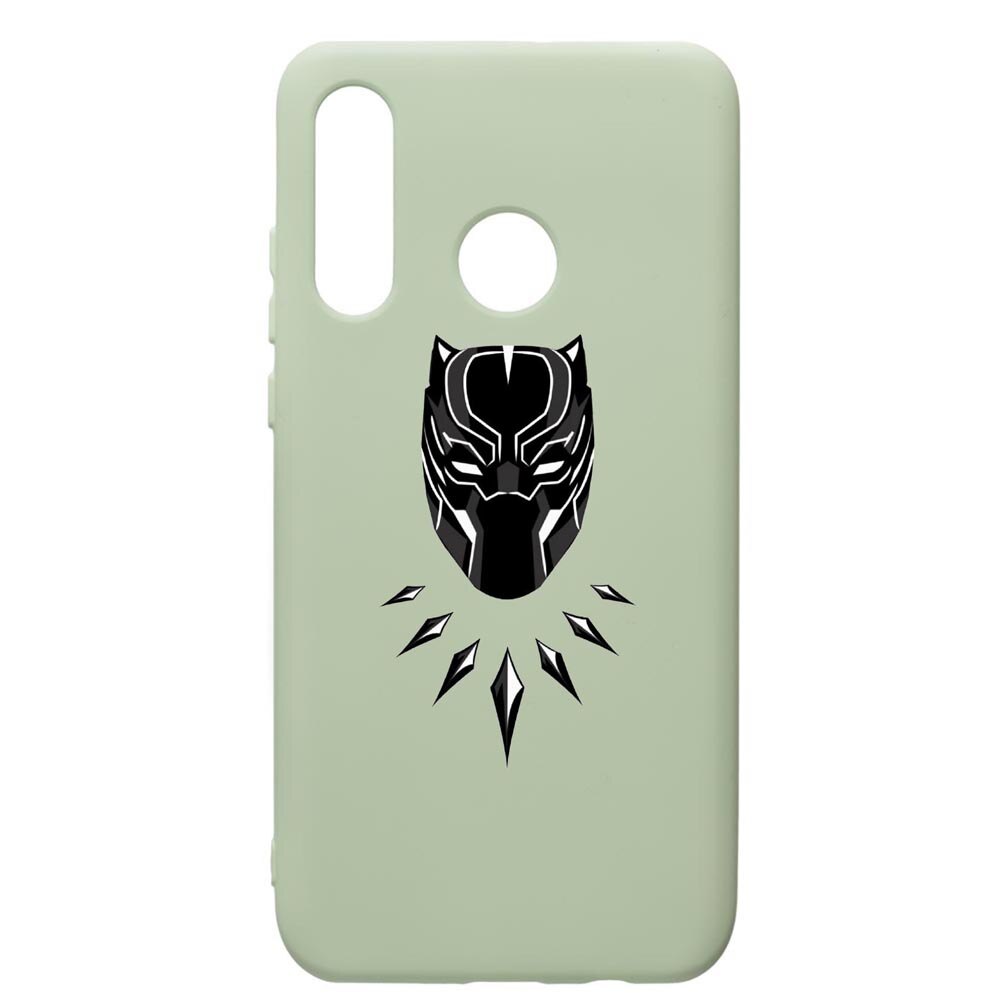Husa de protectie Huawei P30 Lite, Black Panther, silicon, cu interiorul din material textil, protectie camera, Beryl, PGR243