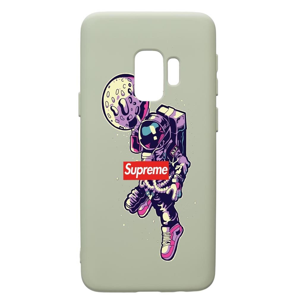 Husa de protectie Samsung Galaxy S9, Supreme, Astronaut, silicon, cu interiorul din material textil, protectie camera, Beryl, PGR254