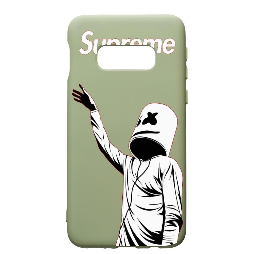 Husa de protectie Samsung Galaxy S10, Supreme, Marshmello, silicon, cu interiorul din material textil, protectie camera, Beryl, PGR255
