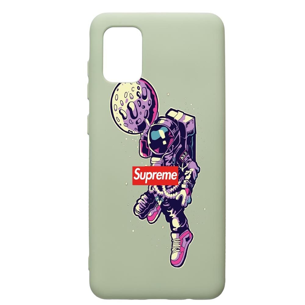 Husa de protectie Samsung Galaxy A71, Supreme, Astronaut, silicon, cu interiorul din material textil, protectie camera, Beryl, PGR254