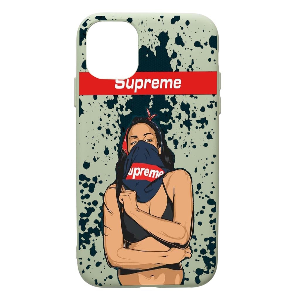 Husa de protectie Apple iPhone 12 Pro, Supreme, Woman, silicon, cu interiorul din material textil, protectie camera, Beryl, PGR256