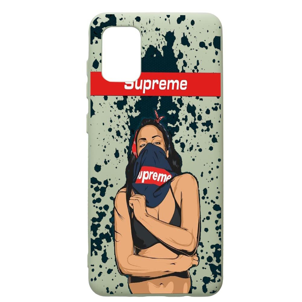 Husa de protectie Samsung Galaxy A71, Supreme, Woman, silicon, cu interiorul din material textil, protectie camera, Beryl, PGR256