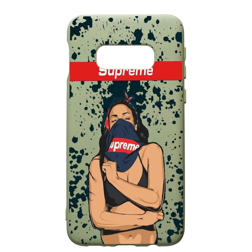 Husa de protectie Samsung Galaxy S10, Supreme, Woman, silicon, cu interiorul din material textil, protectie camera, Beryl, PGR256