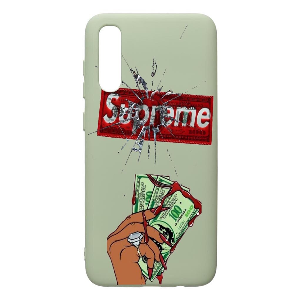 Husa de protectie Samsung Galaxy A70, Supreme, Money, silicon, cu interiorul din material textil, protectie camera, Beryl, PGR257