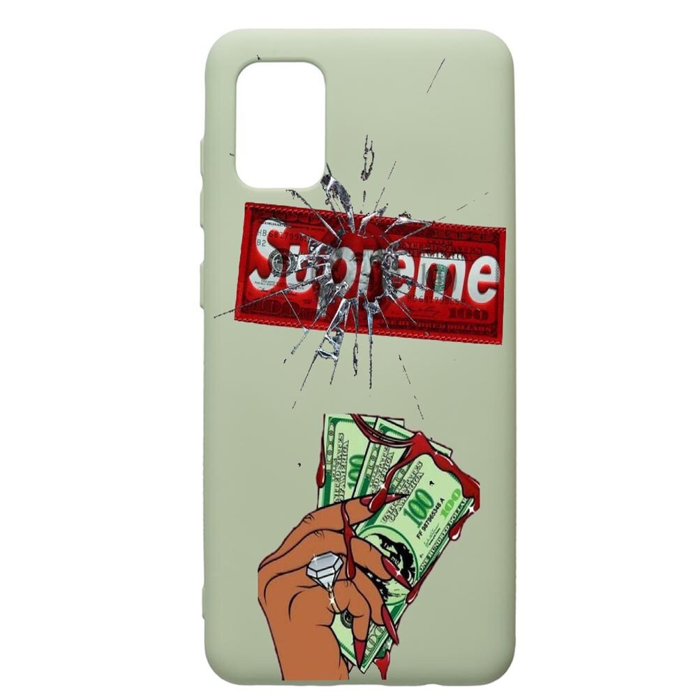 Husa de protectie Samsung Galaxy A71, Supreme, Money, silicon, cu interiorul din material textil, protectie camera, Beryl, PGR257