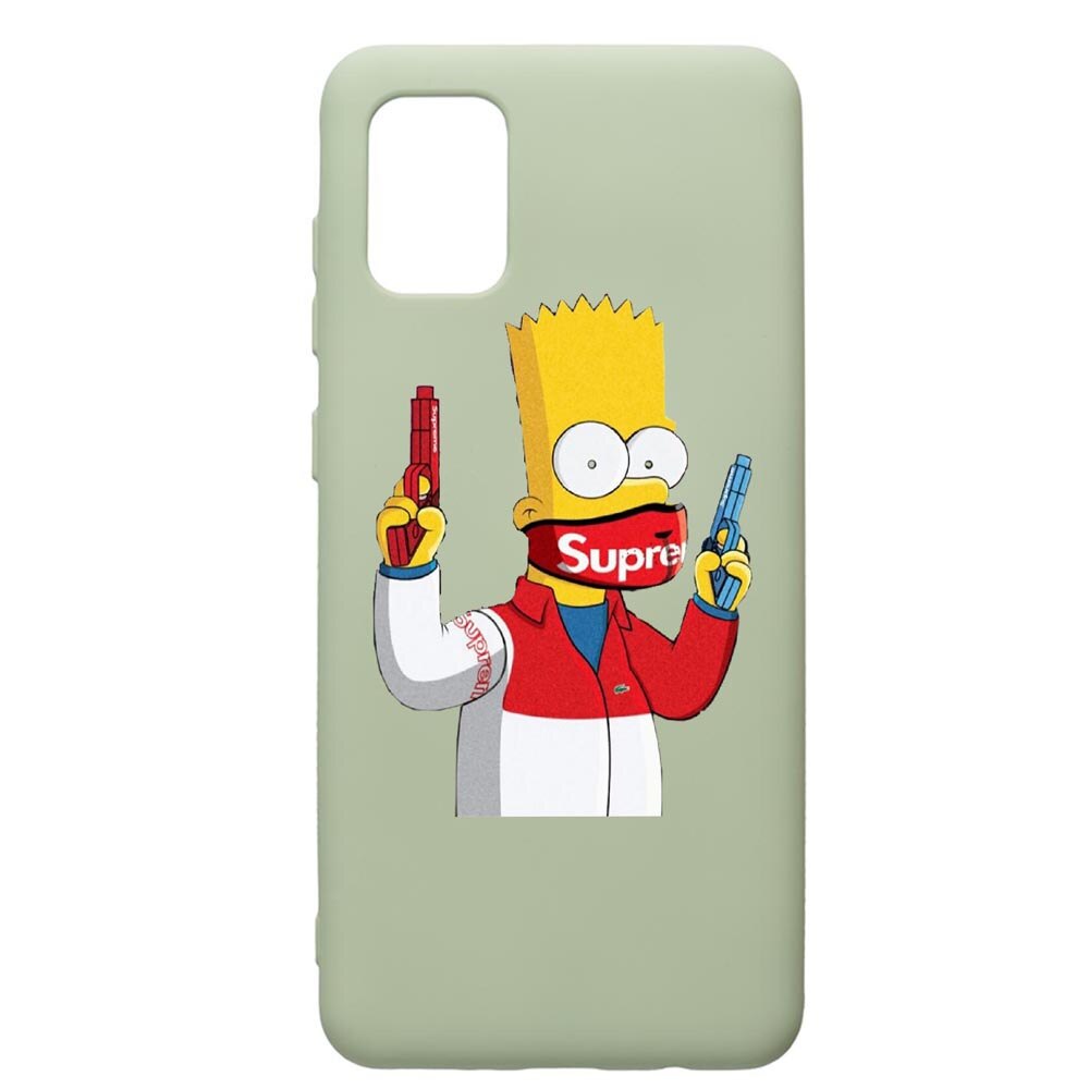 Husa de protectie Samsung Galaxy A71, Supreme, The Simpsons, silicon, cu interiorul din material textil, protectie camera, Beryl, PGR270