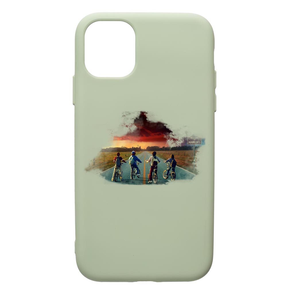 Husa de protectie Apple iPhone 12 Pro, Stranger Things, silicon, cu interiorul din material textil, protectie camera, Beryl, PGR278