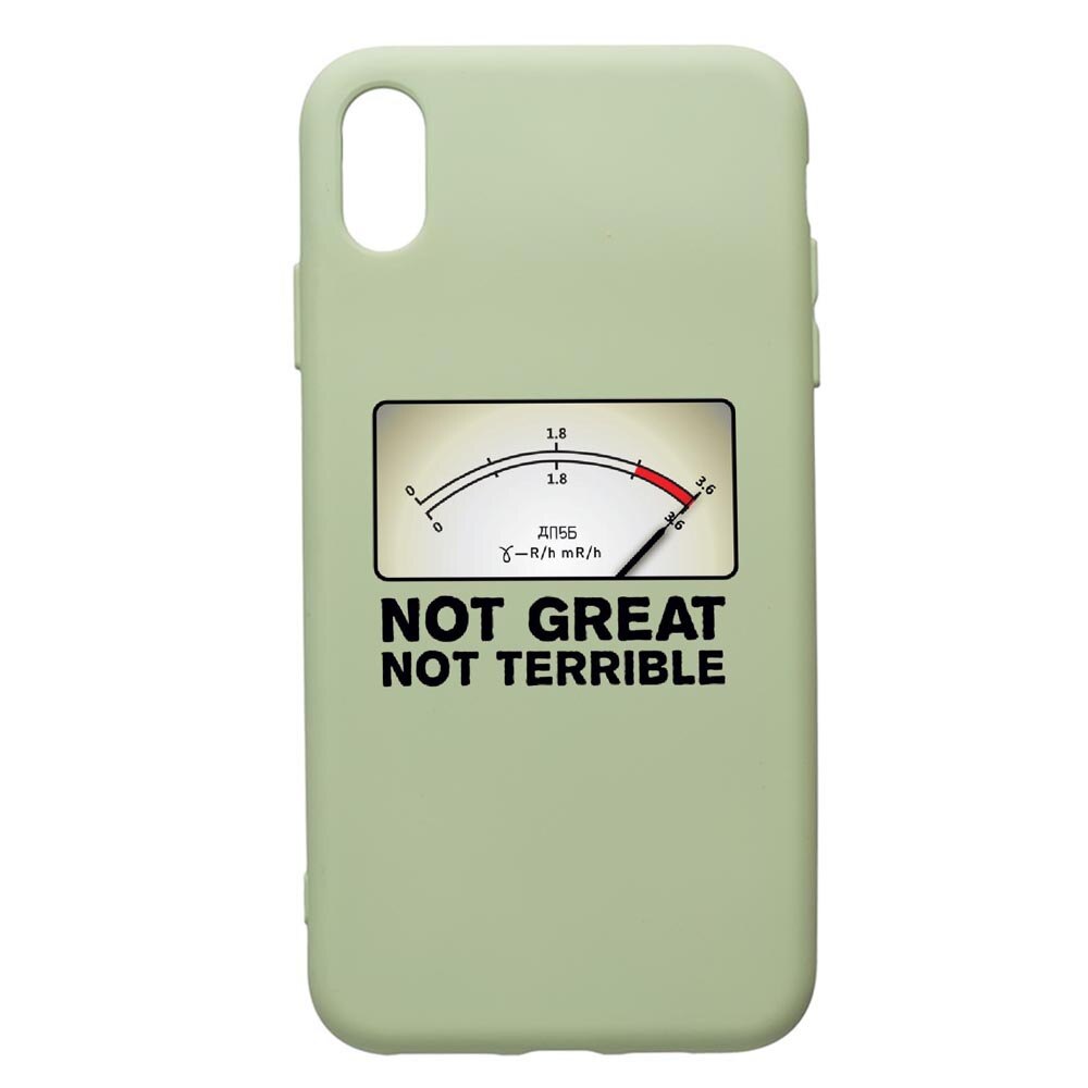Husa de protectie Apple iPhone XS / X, Chernobyl, silicon, cu interiorul din material textil, protectie camera, Beryl, PGR276