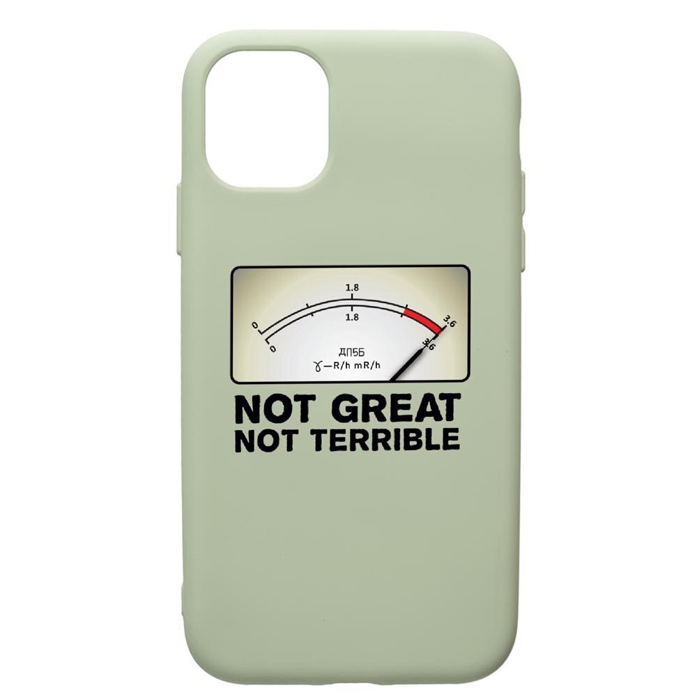 Husa de protectie Apple iPhone 11 Pro, Chernobyl, silicon, cu interiorul din material textil, protectie camera, Beryl, PGR276