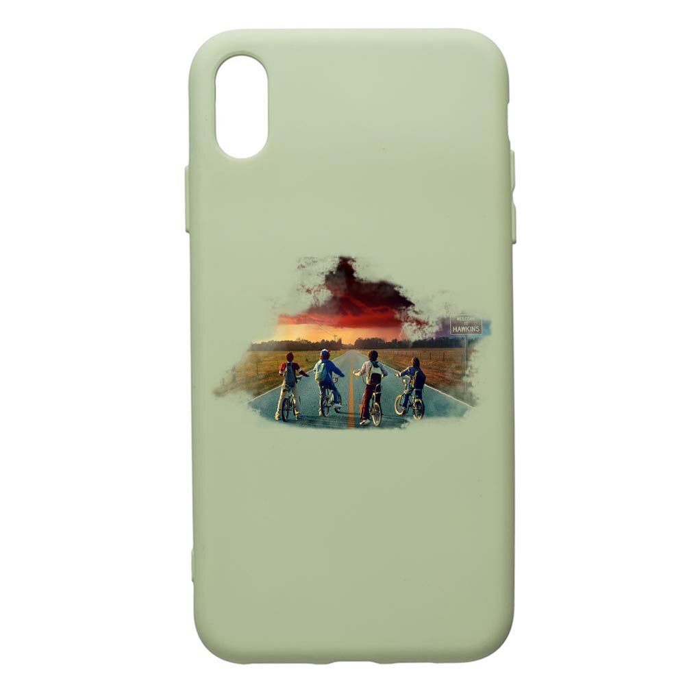 Husa de protectie Apple iPhone XS Max, Stranger Things, silicon, cu interiorul din material textil, protectie camera, Beryl, PGR278