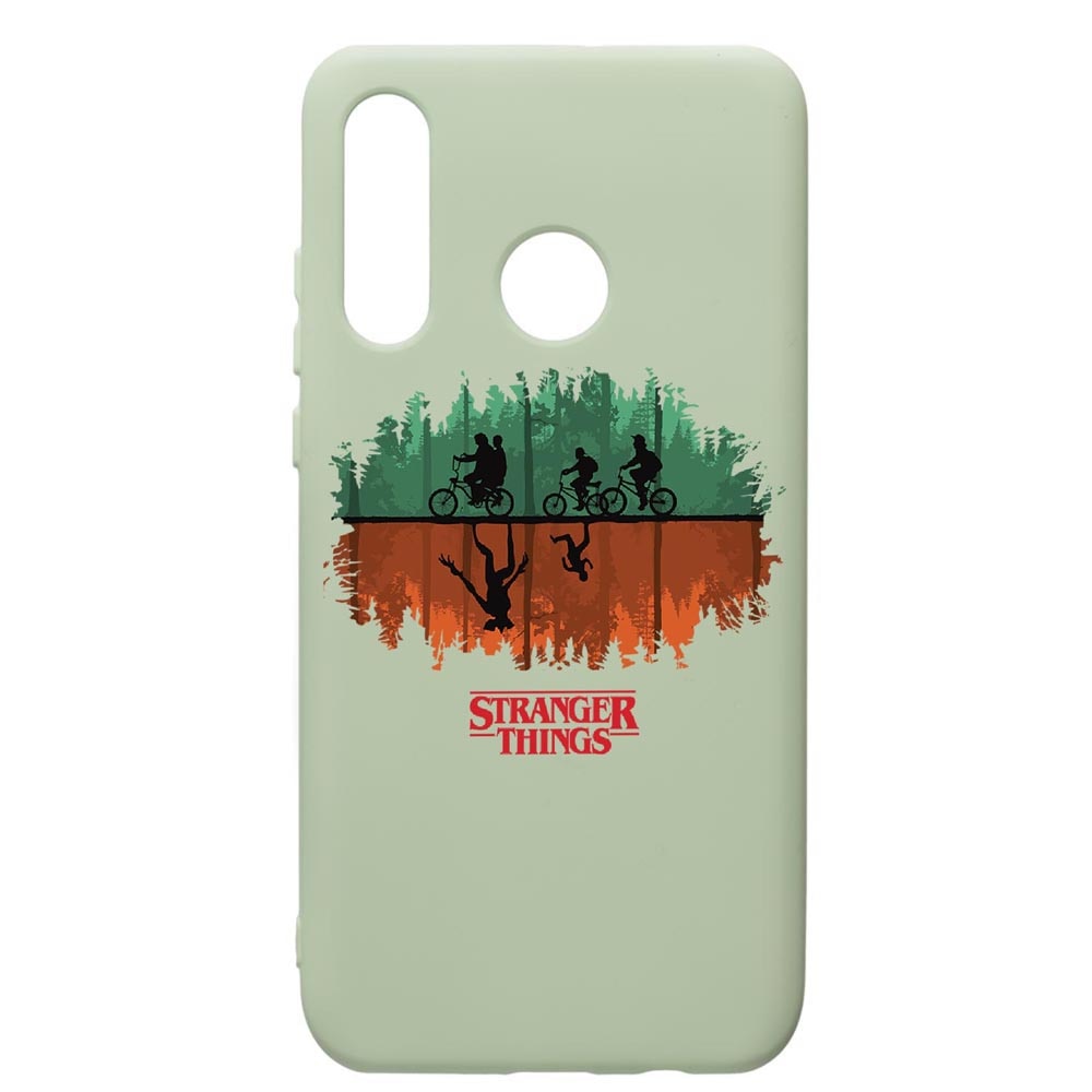 Husa de protectie Huawei P40 Lite E / Y7p, Stranger Things, silicon, cu interiorul din material textil, protectie camera, Beryl, PGR279
