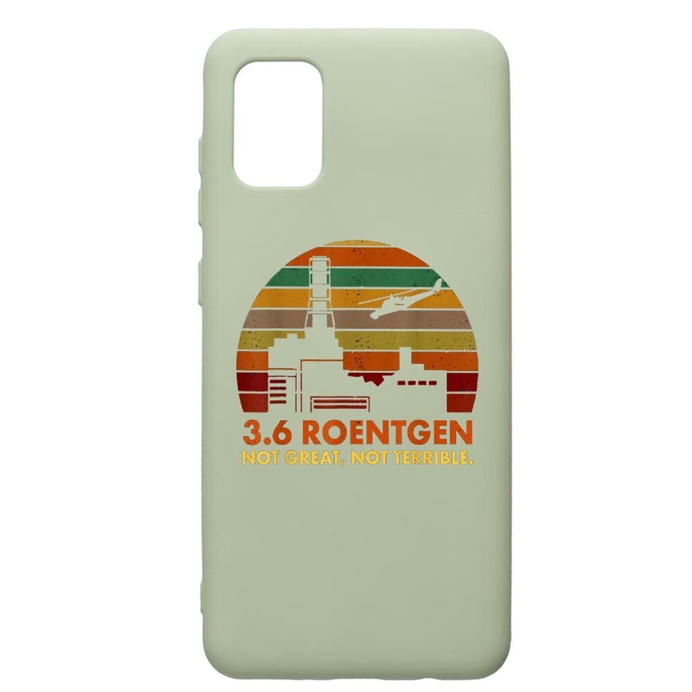 Husa de protectie Samsung Galaxy A71, Chernobyl, silicon, cu interiorul din material textil, protectie camera, Beryl, PGR275