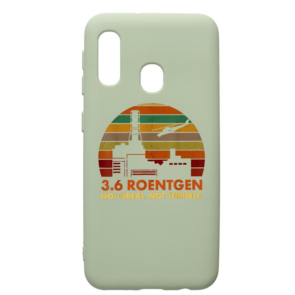 Husa de protectie Samsung Galaxy A40, Chernobyl, silicon, cu interiorul din material textil, protectie camera, Beryl, PGR275