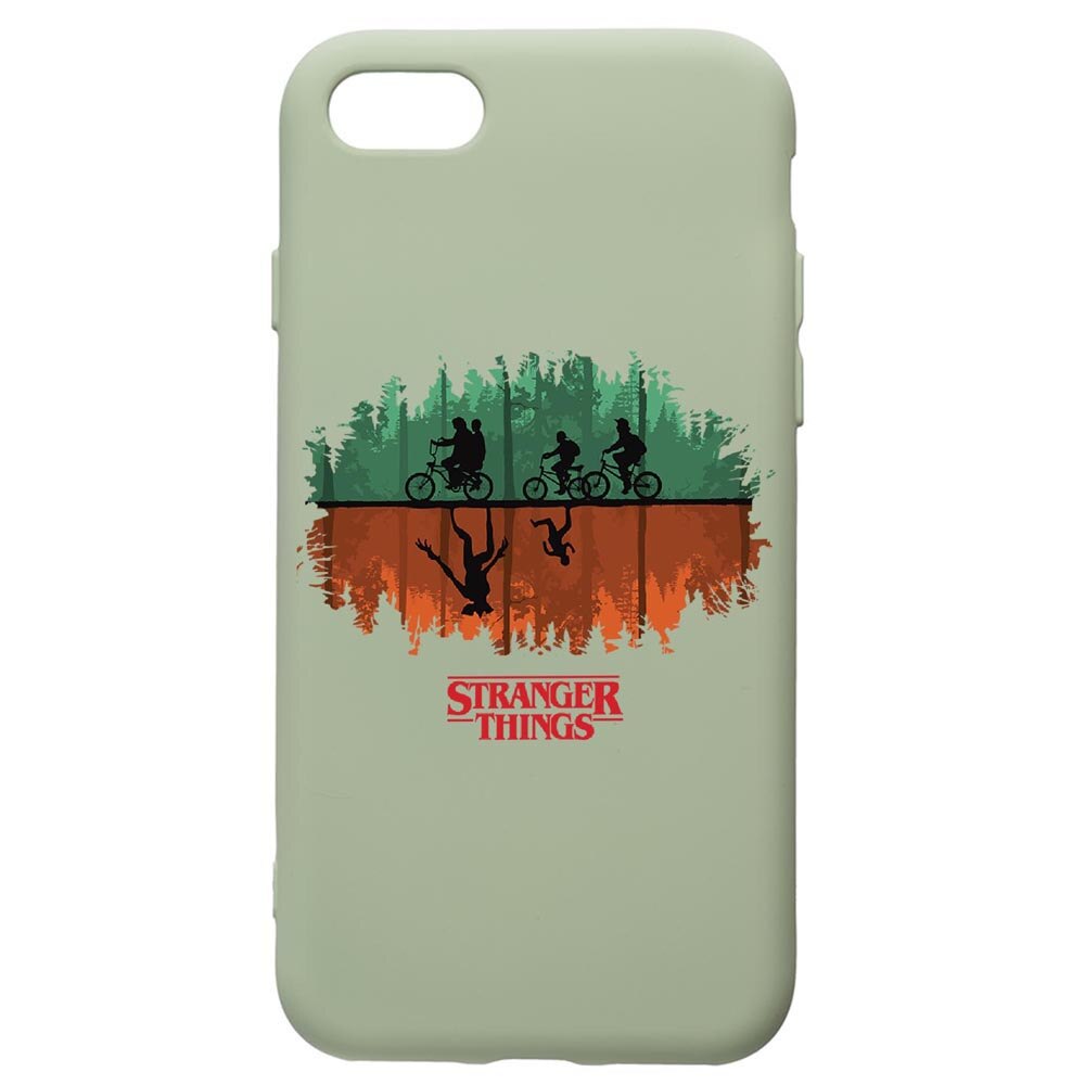 Husa de protectie Apple iPhone SE 2 / iPhone 8 / iPhone 7, Stranger Things, silicon, cu interiorul din material textil, protectie camera, Beryl, PGR279