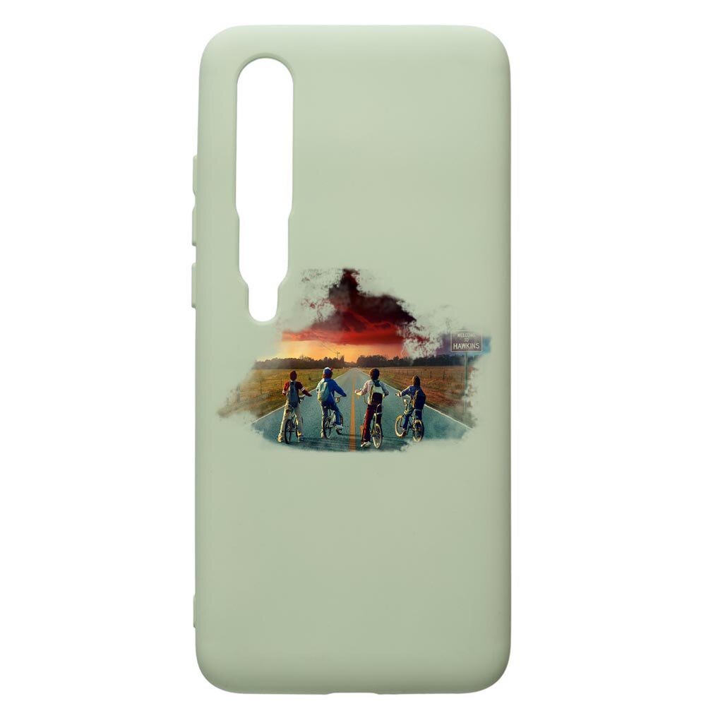 Husa de protectie Xiaomi Mi 10 / Mi 10 Pro, Stranger Things, silicon, cu interiorul din material textil, protectie camera, Beryl, PGR278