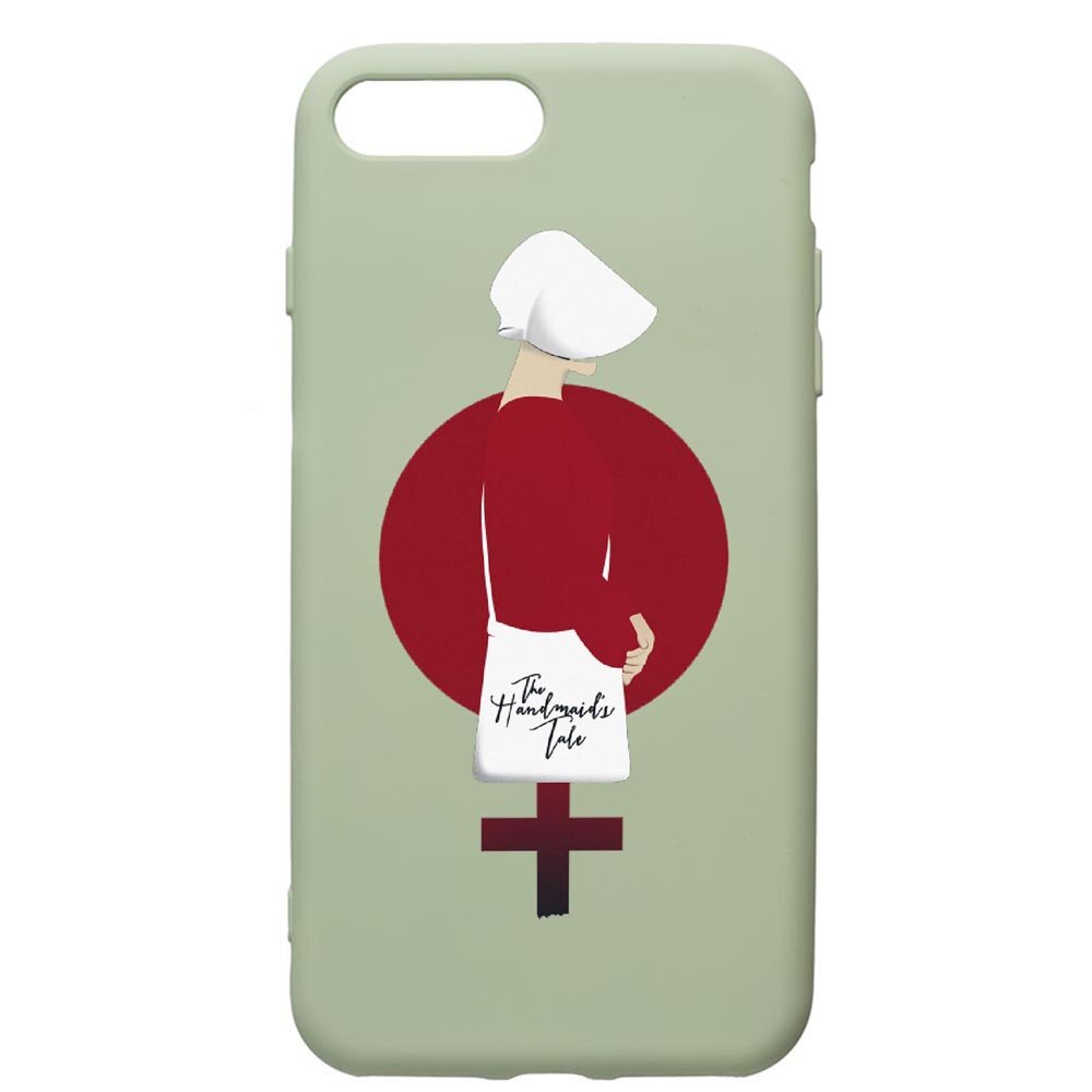 Husa de protectie Apple iPhone 8 Plus / iPhone 7 Plus, The Handmaid's Tale, silicon, cu interiorul din material textil, protectie camera, Beryl, PGR283
