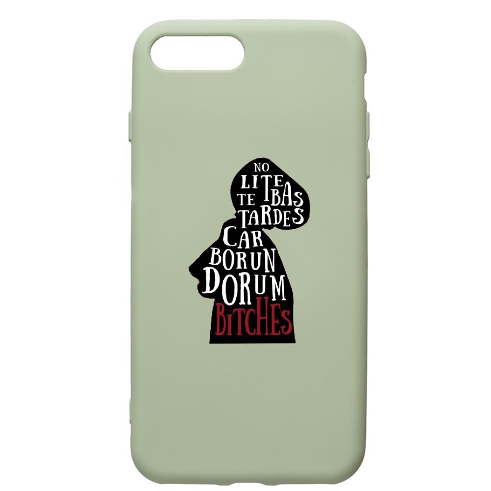 Husa de protectie Apple iPhone 8 Plus / iPhone 7 Plus, The Handmaid's Tale, silicon, cu interiorul din material textil, protectie camera, Beryl, PGR282