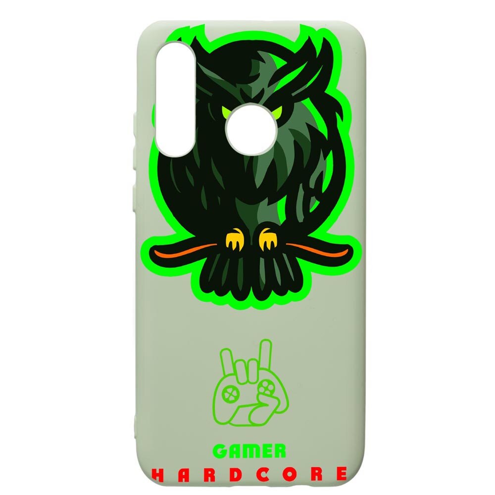 Husa de protectie Huawei P40 Lite E / Y7p, Gamers, Hardcore, silicon, cu interiorul din material textil, protectie camera, Beryl, PGR288