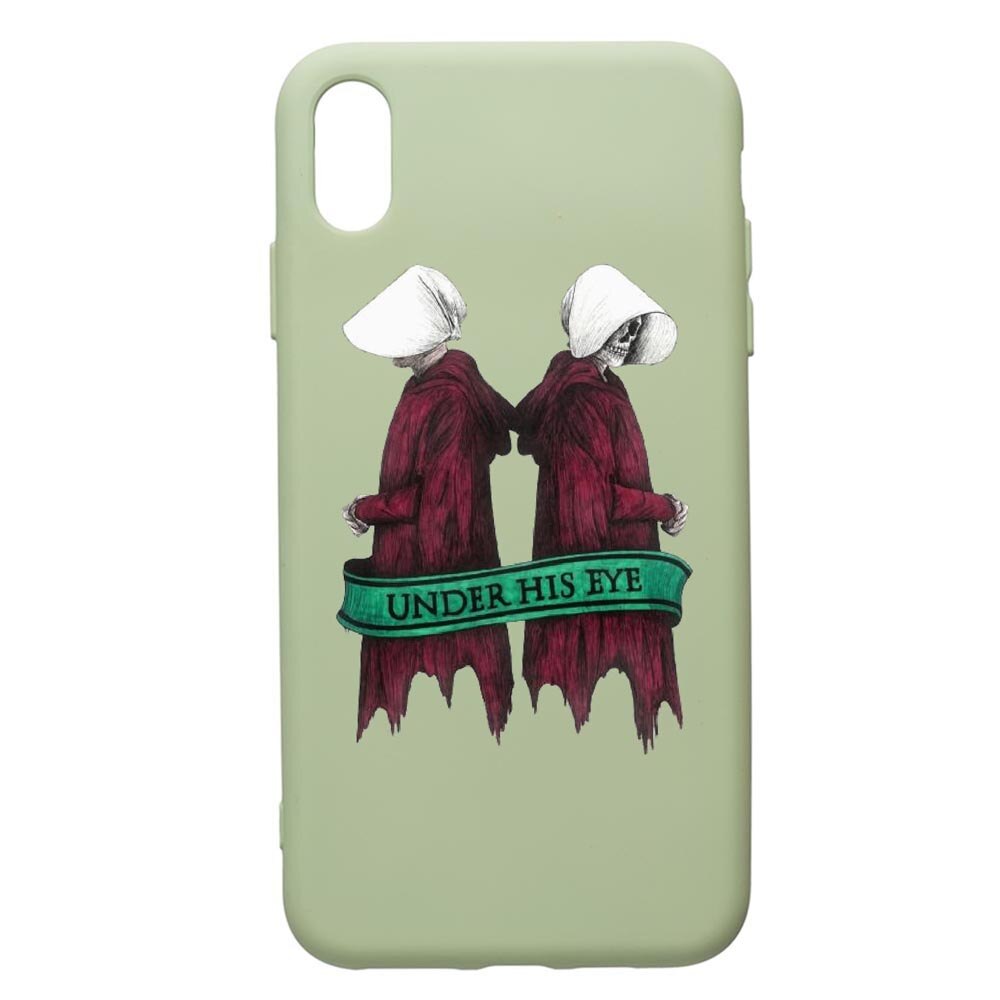 Husa de protectie Apple iPhone XS Max, The Handmaid's Tale, silicon, cu interiorul din material textil, protectie camera, Beryl, PGR291