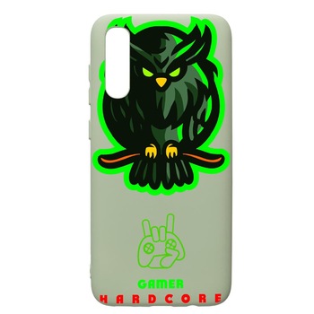 Husa de protectie Samsung Galaxy A70, Gamers, Hardcore, silicon, cu interiorul din material textil, protectie camera, Beryl, PGR288 Husa de protectie Samsung Galaxy A70, Gamers, Hardcore, silicon, cu interiorul din material textil, protectie camera, Beryl, PGR288