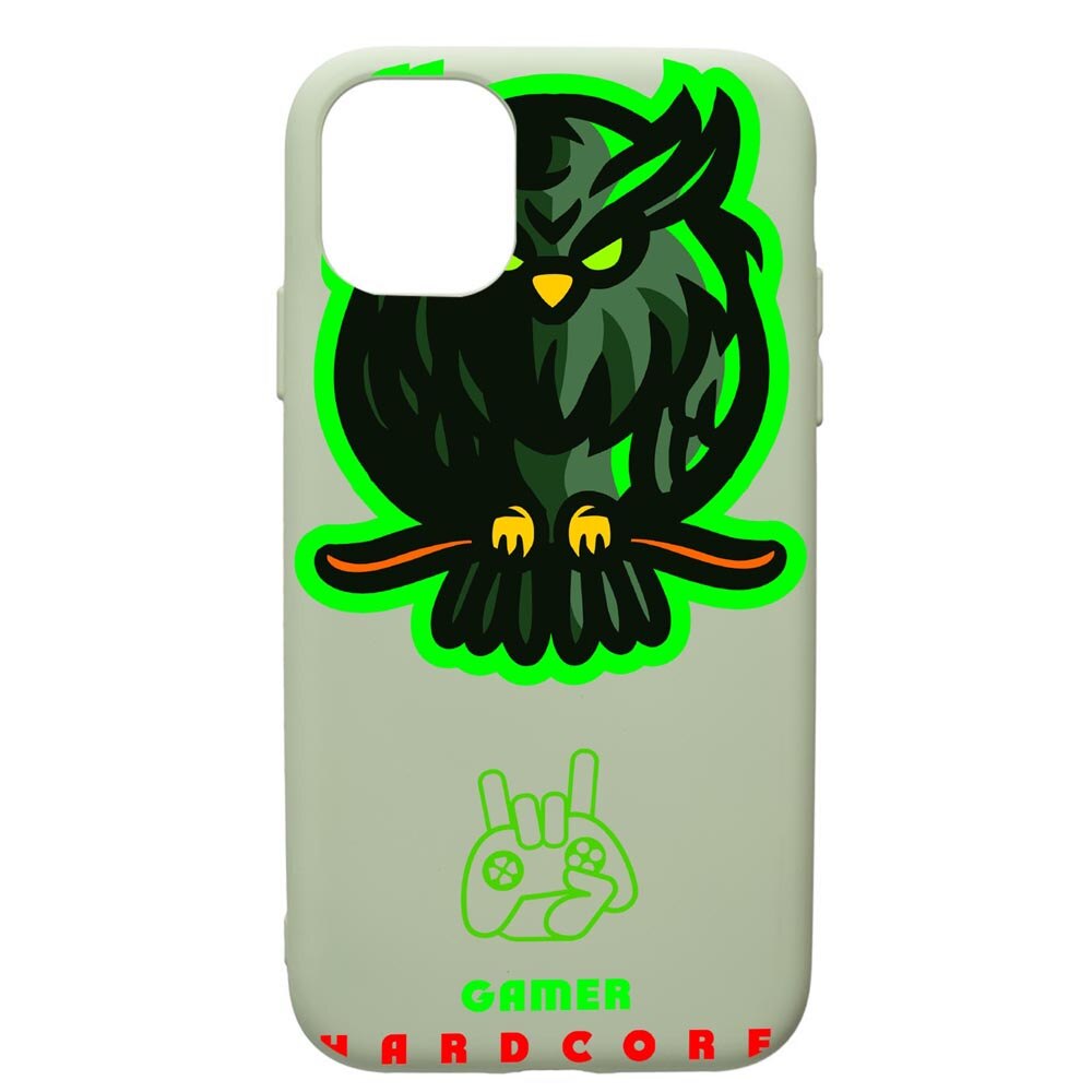 Husa de protectie Apple iPhone 12 Mini, Gamers, Hardcore, silicon, cu interiorul din material textil, protectie camera, Beryl, PGR288