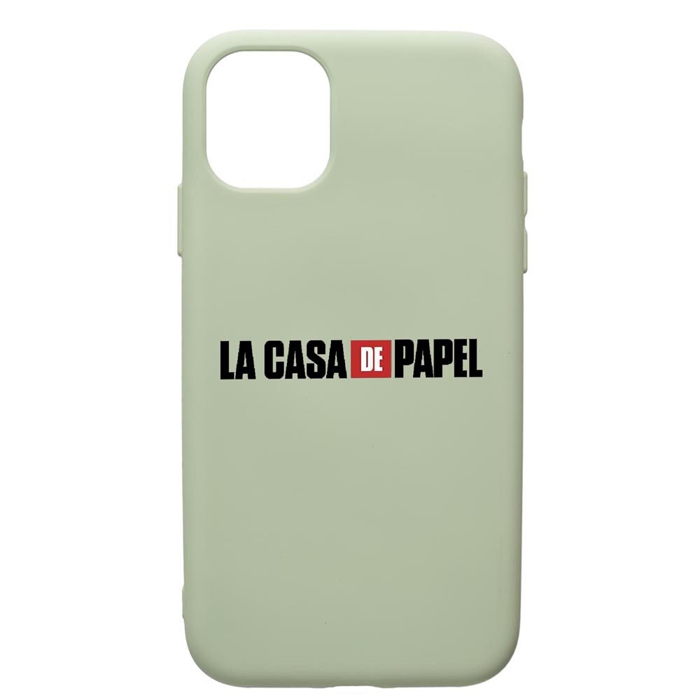 Husa de protectie Apple iPhone 12 Mini, La Casa De Papel, silicon, cu interiorul din material textil, protectie camera, Beryl, PGR292