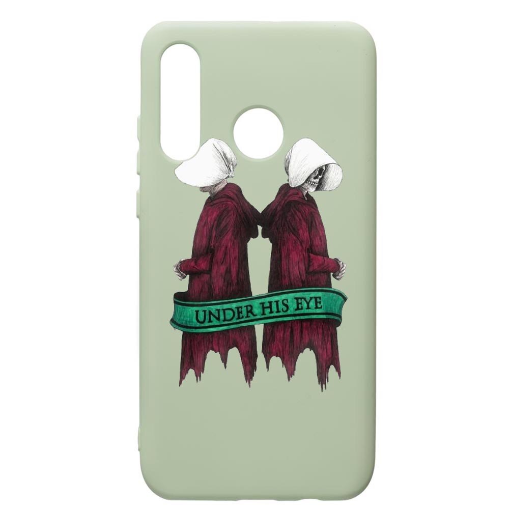Husa de protectie Huawei P30 Lite, The Handmaid's Tale, silicon, cu interiorul din material textil, protectie camera, Beryl, PGR291