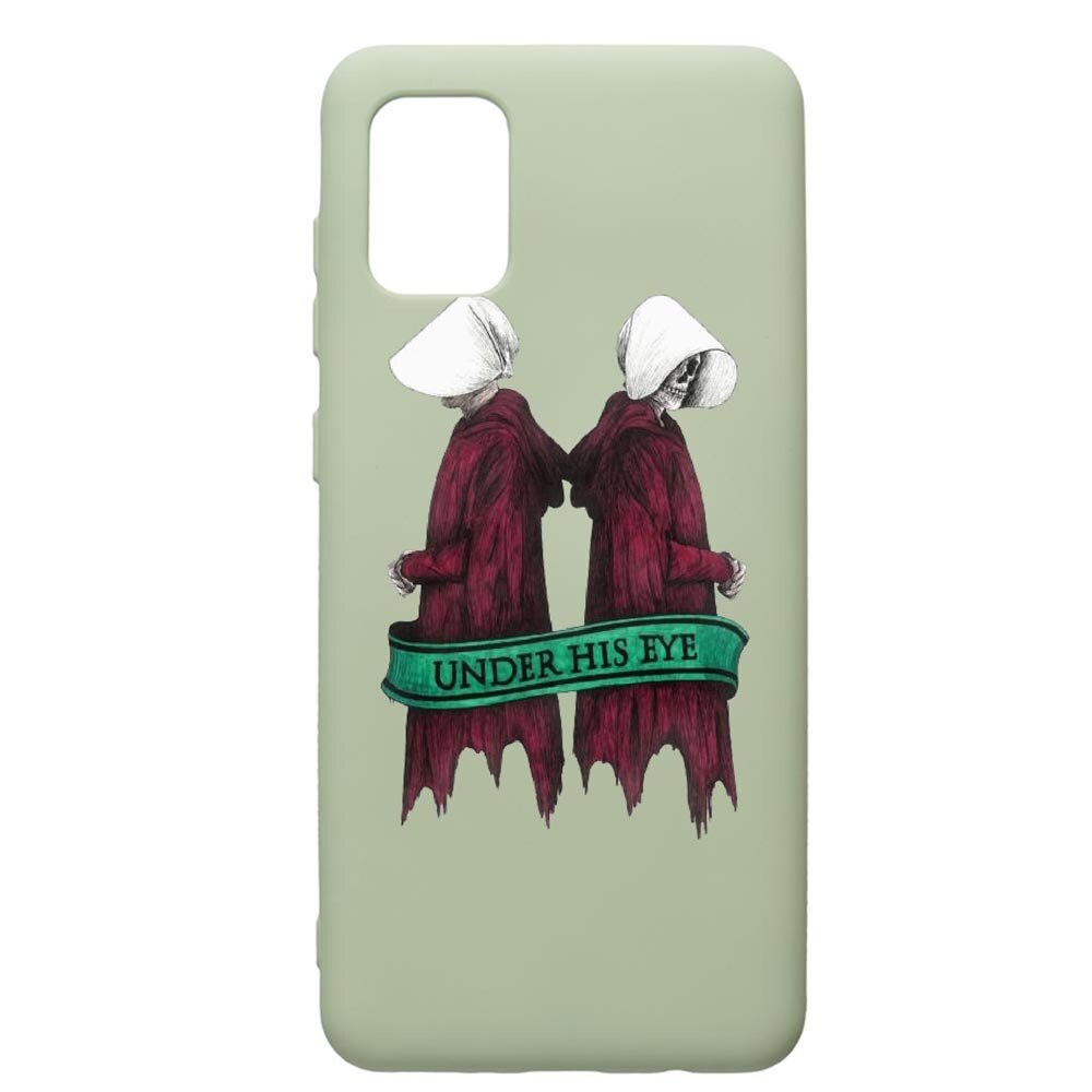 Husa de protectie Samsung Galaxy A41, The Handmaid's Tale, silicon, cu interiorul din material textil, protectie camera, Beryl, PGR291