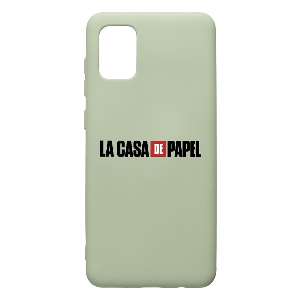 Husa de protectie Samsung Galaxy A31, La Casa De Papel, silicon, cu interiorul din material textil, protectie camera, Beryl, PGR292