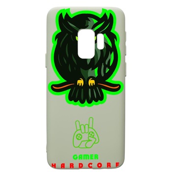 Husa de protectie Samsung Galaxy S9, Gamers, Hardcore, silicon, cu interiorul din material textil, protectie camera, Beryl, PGR288 Husa de protectie Samsung Galaxy S9, Gamers, Hardcore, silicon, cu interiorul din material textil, protectie camera, Beryl, PGR288