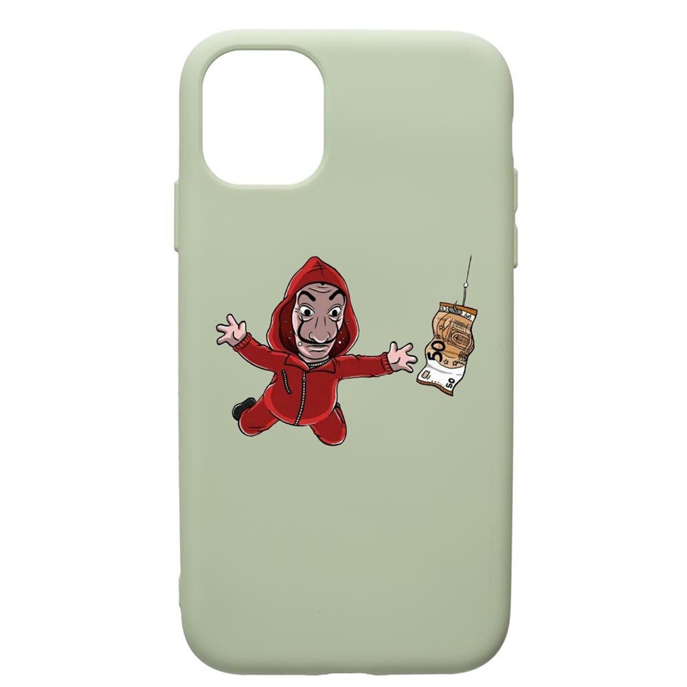 Husa de protectie Apple iPhone 11 Pro, La Casa De Papel, silicon, cu interiorul din material textil, protectie camera, Beryl, PGR294