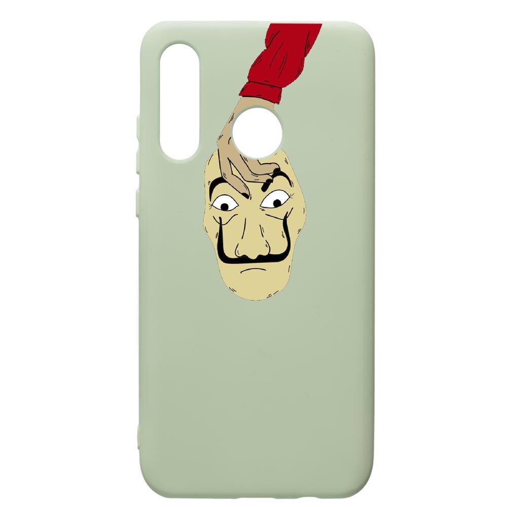 Husa de protectie Huawei P40 Lite E / Y7p, La Casa De Papel, silicon, cu interiorul din material textil, protectie camera, Beryl, PGR295