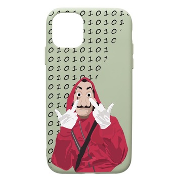 Husa de protectie Apple iPhone 12 Pro Max, La Casa De Papel, silicon, cu interiorul din material textil, protectie camera, Beryl, PGR297 Husa de protectie Apple iPhone 12 Pro Max, La Casa De Papel, silicon, cu interiorul din material textil, protectie camera, Beryl, PGR297