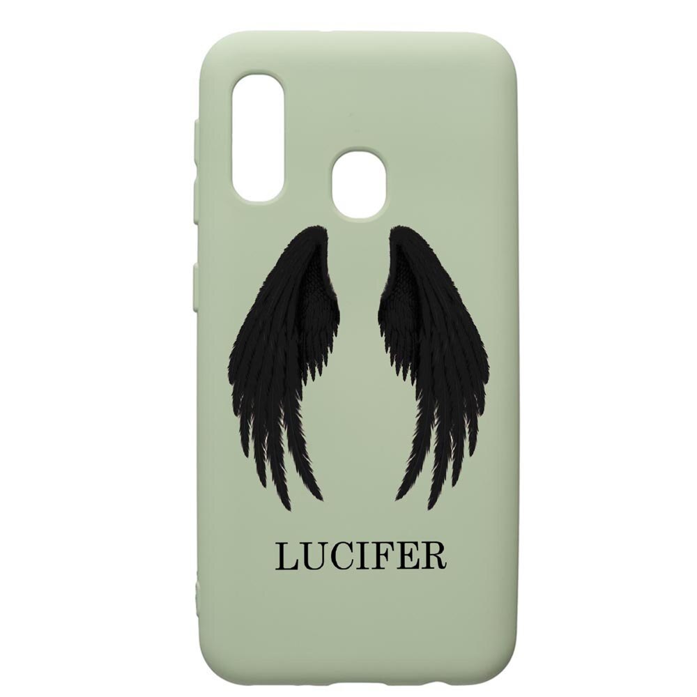 Husa de protectie Samsung Galaxy A20e, Lucifer, silicon, cu interiorul din material textil, protectie camera, Beryl, PGR298