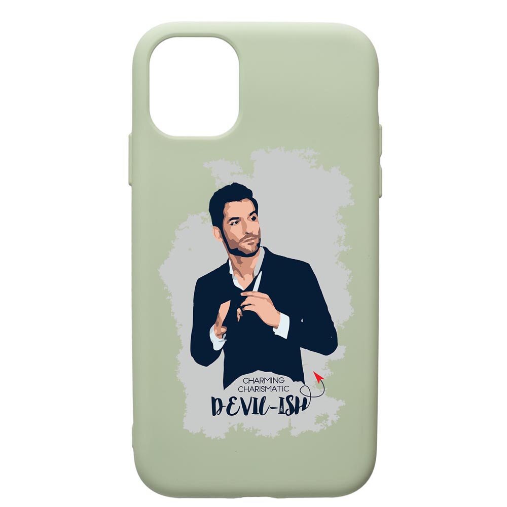 Husa de protectie Apple iPhone 11, Lucifer, silicon, cu interiorul din material textil, protectie camera, Beryl, PGR299