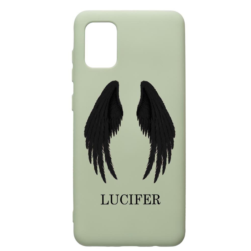 Husa de protectie Samsung Galaxy A41, Lucifer, silicon, cu interiorul din material textil, protectie camera, Beryl, PGR298