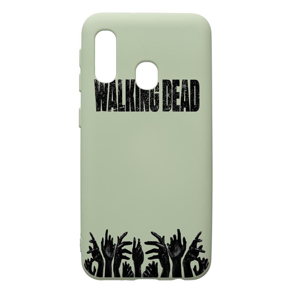 Husa de protectie Samsung Galaxy A20e, The Walking Dead, silicon, cu interiorul din material textil, protectie camera, Beryl, PGR301