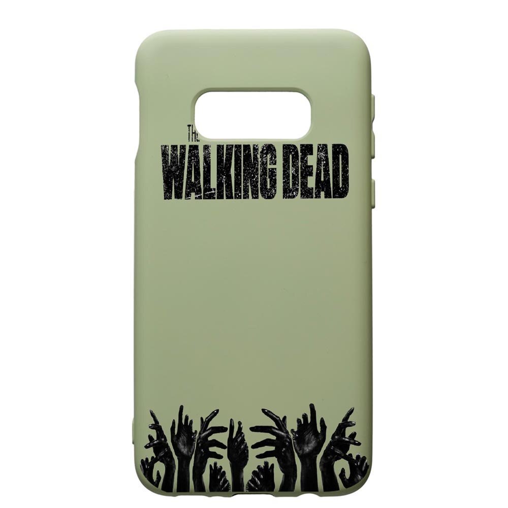Husa de protectie Samsung Galaxy S10, The Walking Dead, silicon, cu interiorul din material textil, protectie camera, Beryl, PGR301