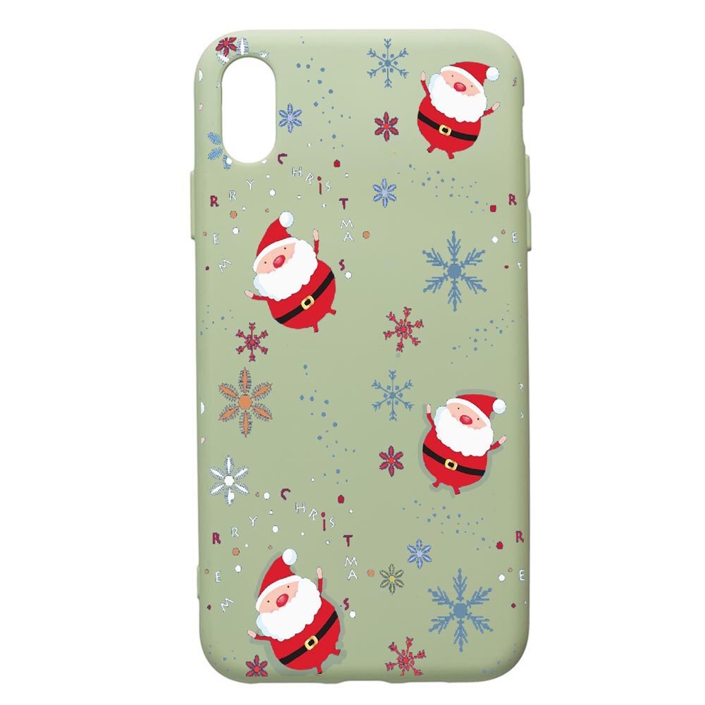 Husa de protectie Apple iPhone XR, Xmas, silicon, cu interiorul din material textil, protectie camera, Beryl, PGR308