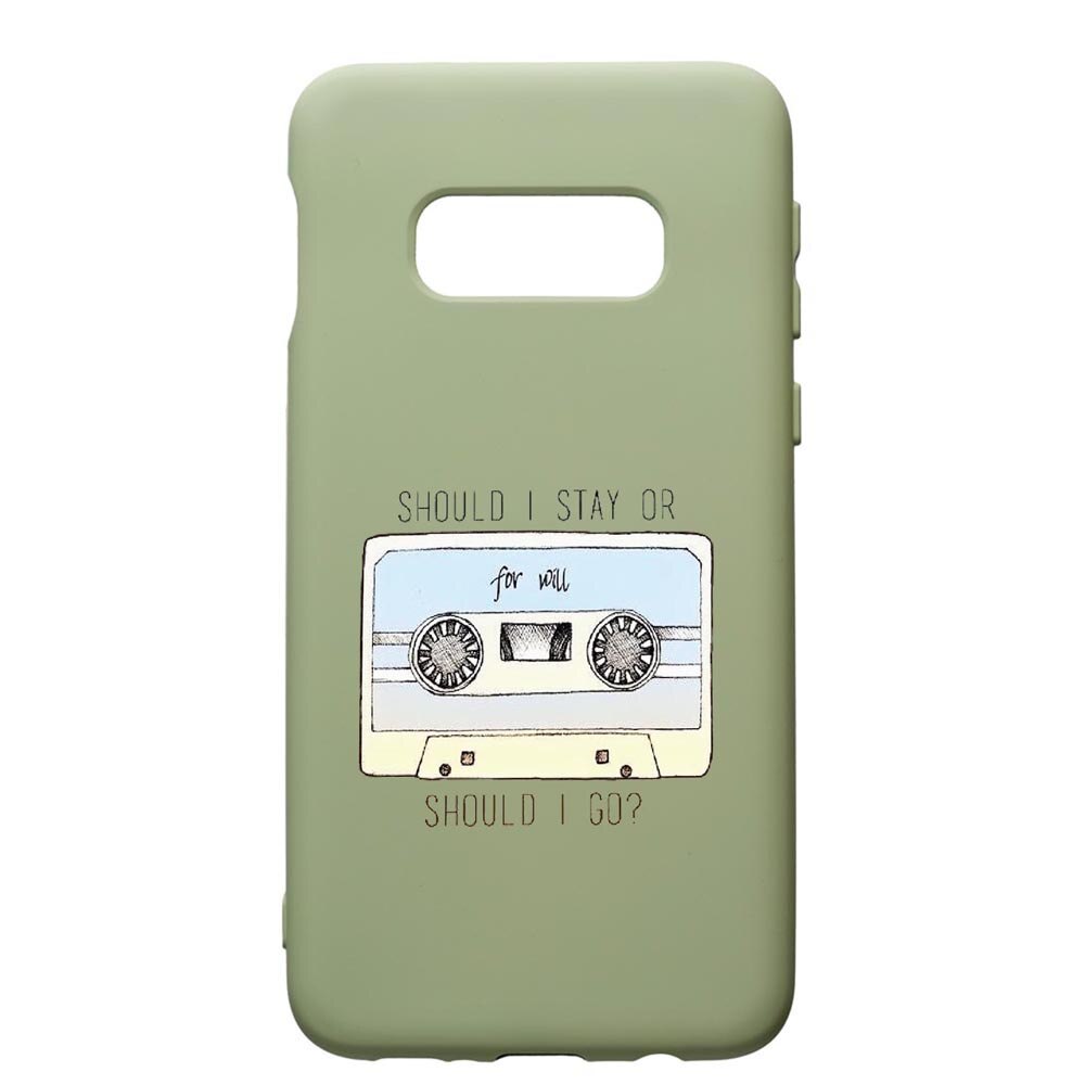 Husa de protectie Samsung Galaxy S10E, Stranger Things, silicon, cu interiorul din material textil, protectie camera, Beryl, PGR305