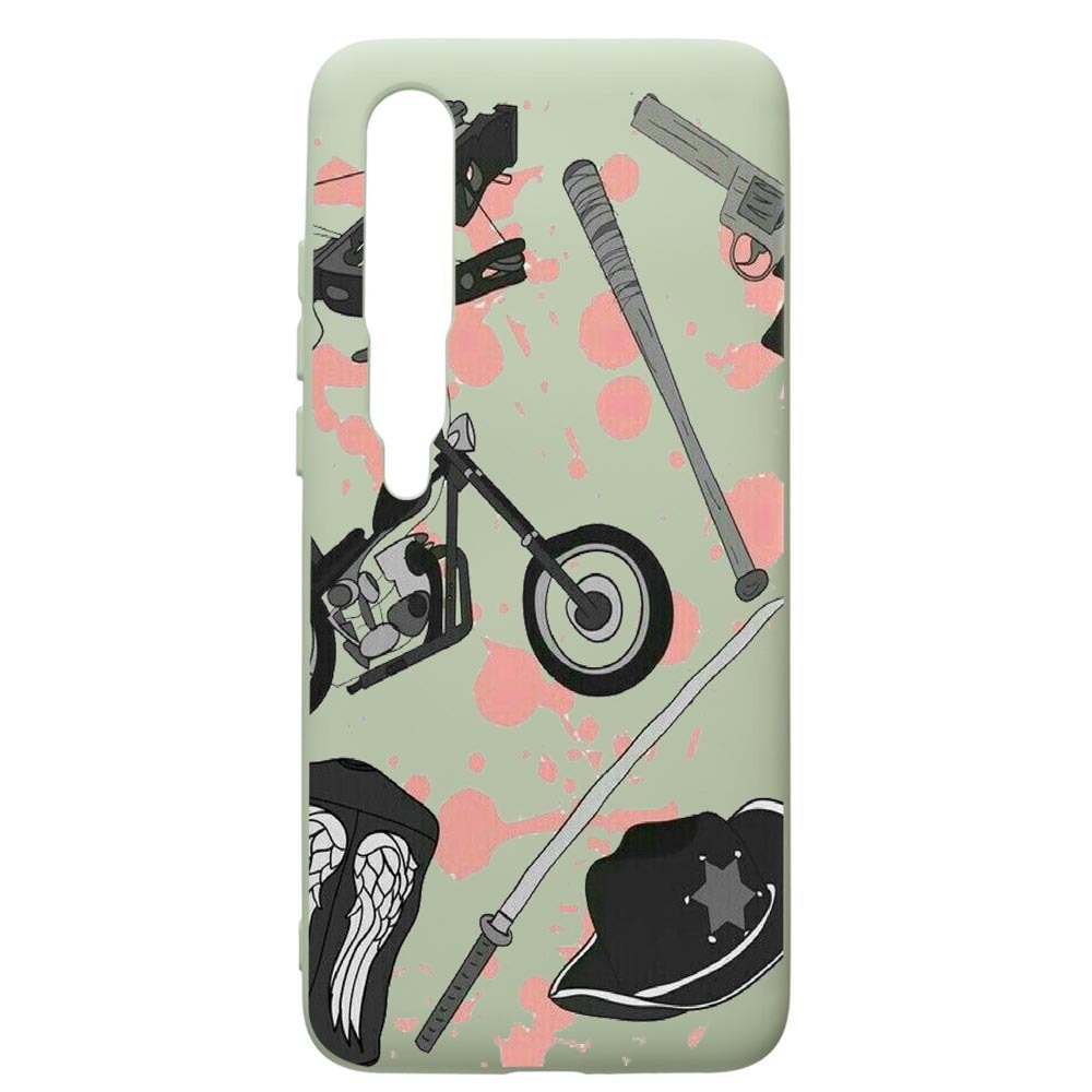 Husa de protectie Xiaomi Mi 10 / Mi 10 Pro, The Walking Dead, silicon, cu interiorul din material textil, protectie camera, Beryl, PGR307