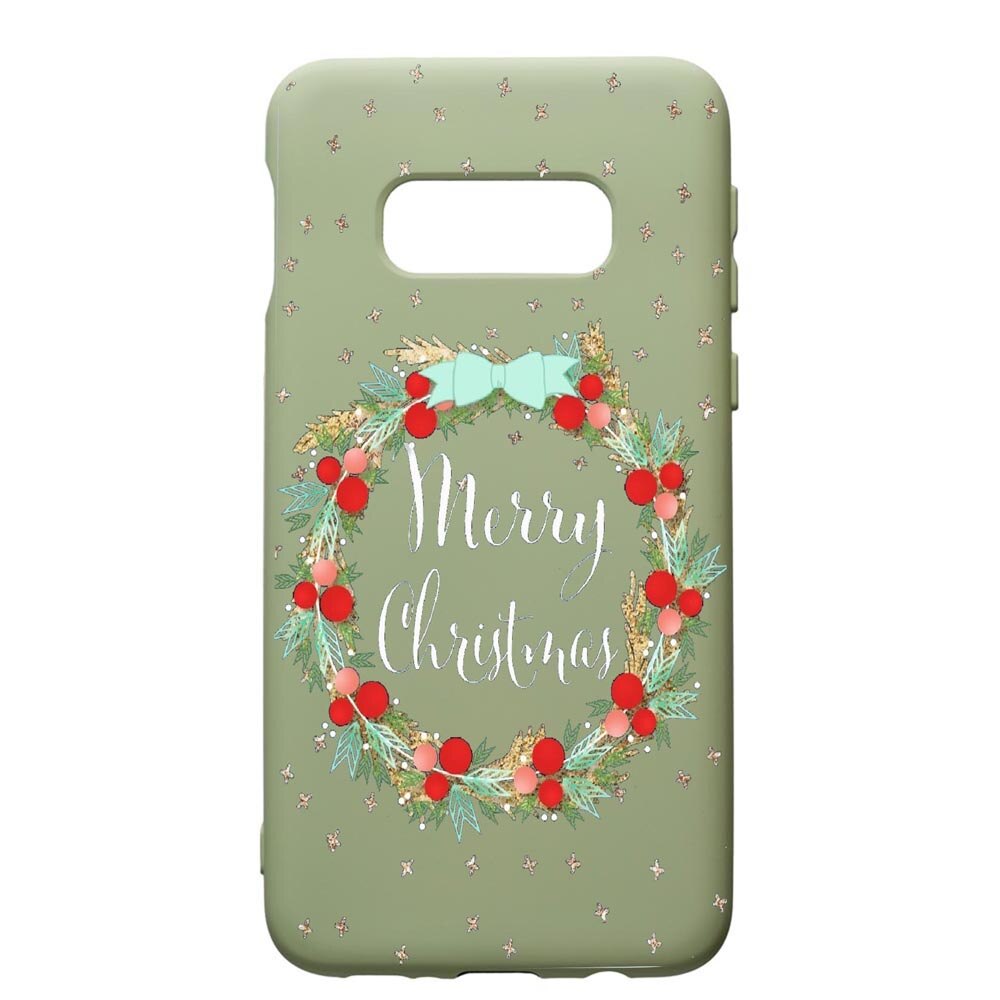 Husa de protectie Samsung Galaxy S10, Xmas, silicon, cu interiorul din material textil, protectie camera, Beryl, PGR312