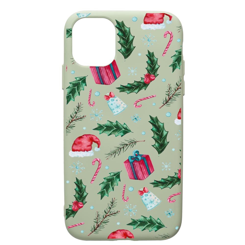 Husa de protectie Apple iPhone 11 Pro Max, Xmas, silicon, cu interiorul din material textil, protectie camera, Beryl, PGR314