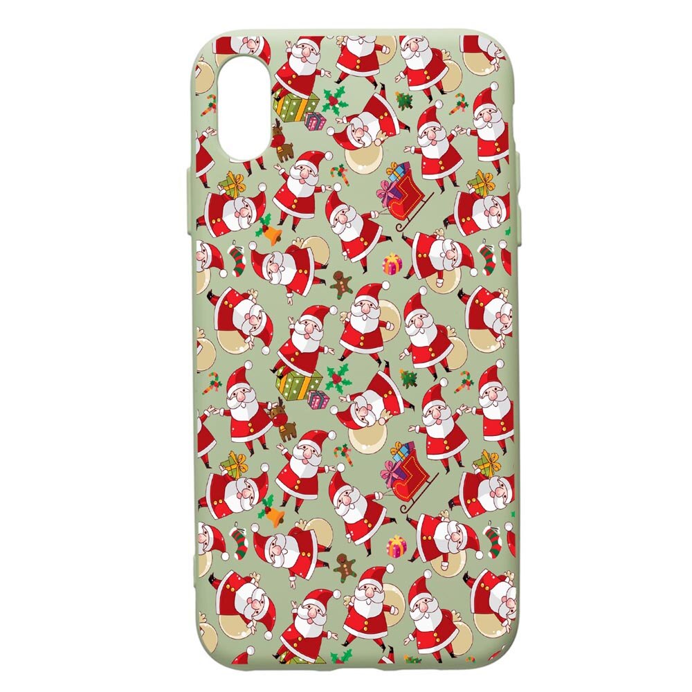 Husa de protectie Apple iPhone XS Max, Xmas, silicon, cu interiorul din material textil, protectie camera, Beryl, PGR315