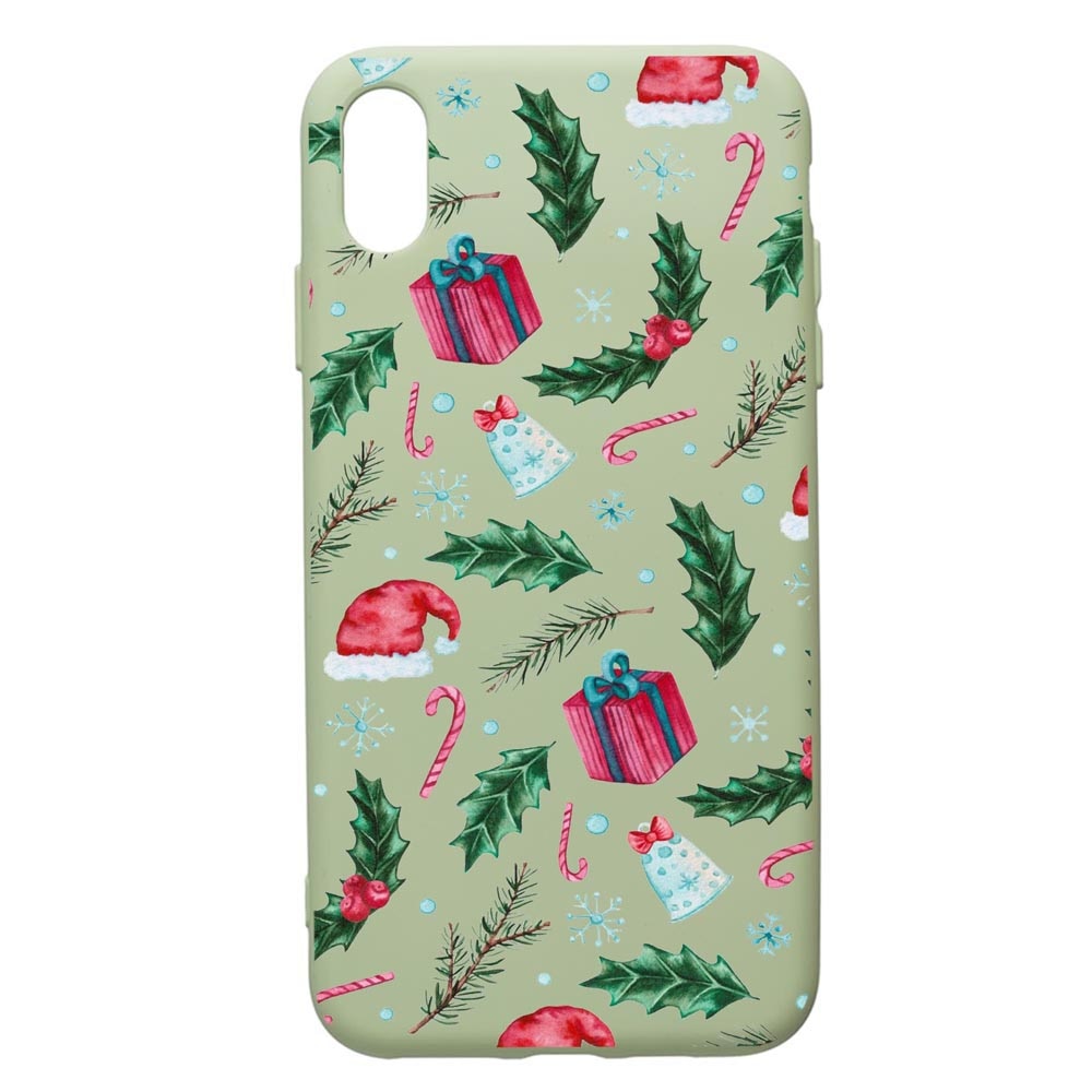 Husa de protectie Apple iPhone XR, Xmas, silicon, cu interiorul din material textil, protectie camera, Beryl, PGR314