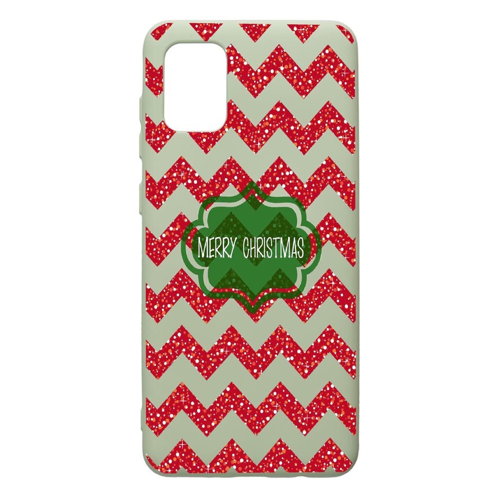 Husa de protectie Samsung Galaxy A71, Xmas, silicon, cu interiorul din material textil, protectie camera, Beryl, PGR316