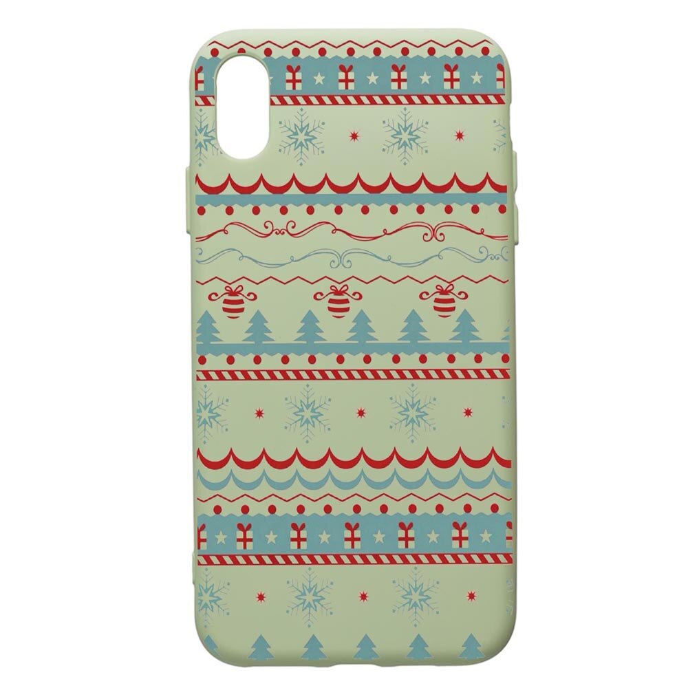 Husa de protectie Apple iPhone XS Max, Xmas, silicon, cu interiorul din material textil, protectie camera, Beryl, PGR321